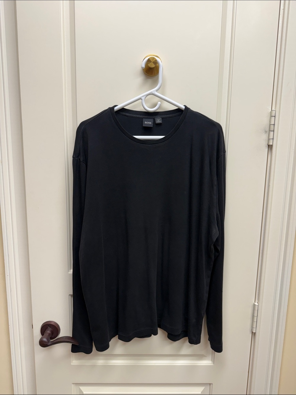 BOSS Black Long-Sleeve Crew Neck Tee